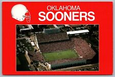 Oklahoma University Sooners Owen Stadium Aerial Football Game OU Vtg Postcard P3 picture