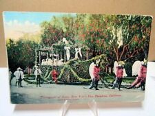 1913 Postcard Tournament Of Roses New Years Day Parade CA High School Float picture