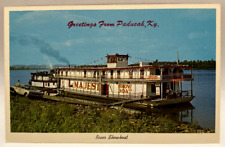 Greetings From Paducah, River Showboat Majestic, Indian University Postcard picture