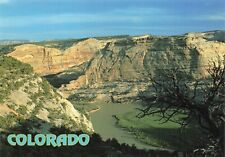 Postcard CO Deer Park Yampa River tributary of the Green River Rock Face Cliffs picture