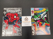 Spider-Man #1-#2 (1990) Marvel Comics Silver Variant Todd McFarlane NM picture