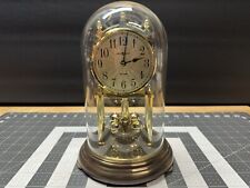 Vintage Dual Chime Howard Miller Glass Dome Quartz Clock 9
