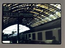 1984 EKTACHROME SLIDE Dusseldorf Germany Train Station Passangers picture