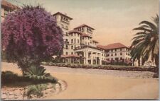 Vintage 1920s PASADENA California Hand-Colored Postcard RAYMOND HOTEL Front View picture