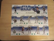2X 2008 Hasbro Boston Globe Star Wars Clone Wars Uncut Sheet  picture