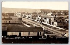 Winner SD RPPC Westside St Town View Hotels Lumber Livery c1910 Postcard F30 picture