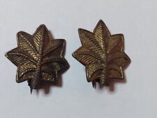 Vintage WW2 Sterling Silver Majors Oakleaves Uniform Insignia  picture