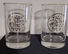 2 x The Celebration Kentucky 1792-1992, Ky Bicentennial ROCKS Glasses 12 ounce picture