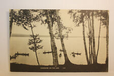 Postcard Canoeing On The Lake American Post Card Co. Boston MA picture