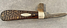 Vintage (1965-69) Case XX 6217 Loom Fixer knife red bone handles --1119.23 picture