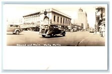 c1920's Panoramic Second And Main Walla Walla Washington WA RPPC Photo Postcard picture