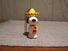 Snoopy wearing a Mexican sombrero ornament, Japan, ceramic, vintage, 1966 picture