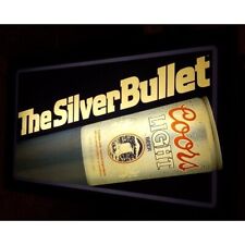 Coors The Silver Bullet Retro Light Up Bar Beer Sign -AS IS picture