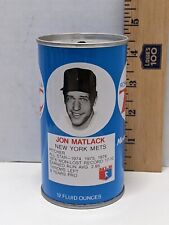 Vintage 70's Royal Crown RC Cola MLB Jon Matlack Baseball Can picture