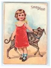 Soapine Adorable Girl and Dog Greyhound Providence RI  picture