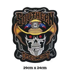 Southern Discomfort Large Biker Jacket Back Sew On Embroidered Patch picture