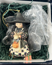 Lang & Wise Halloween Figurine/Ornament  “Witch’s Hat” 4” Ht New in Box picture