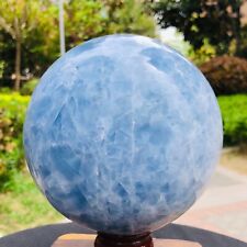 7.56LB Natural Beautiful  Blue Crystal  Ball Quartz Crystal Sphere Healing 1173 picture