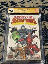 Deadpools Secret Secret Wars #1 BLANK CGC SS 9.8 signed SKETCH Steve Kurth LYDIC picture
