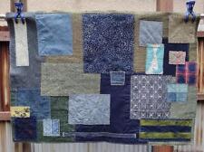 Vintage Japan BORO Old Japanese Cloth indigo dyed (mixed) Repaired Patchwork picture