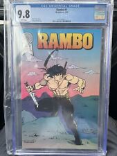 CGC 9.8 Rambo #1 Blackthorne Publishing Comic - WHITE PAGES - 6 On Census - 1989 picture