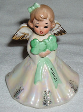 1950s NORCREST Japan 'MARCH' Shamrock Bow ANGEL  F-15 FIGURINE *Excellent picture