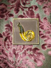 70s Vintage Avon Brocade Purfume In a Snail Shaped Bottle With Original Box picture