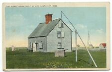 Nantucket MA The Oldest House Built In 1686 Postcard Massachusetts picture