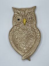 Hand Painted 1997 Vintage Winking Owl Spoon Rest picture