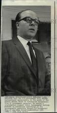 1970 Press Photo Roy L. Ash Talks of Reorganization of Government Agencies picture