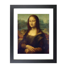 Leonardo Da Vinci Mona Lisa Framed Reprint Black Frame Gloss 8X10 Photo picture