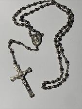 Stunning Antique Sterling Silver Rosary picture