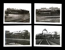 c1940's 4 Photos of  Lackawanna Steam Locomotive Train Each: 4