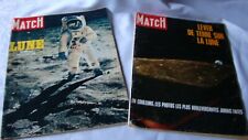 Paris Match Magazine 1969 January August Moon Landing Apollo 11 Lot of Two picture