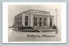 RPPC Bethany MO Harrison County Courthouse Real Photo Missouri Vintage Postcard picture