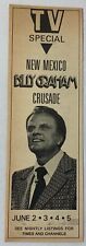 1975 tv special ad ~ NEW MEXICO BILLY GRAHAM CRUSADE picture