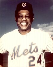 BR19 Rare Vintage Color Photo WILLIE MAYS New York Mets Baseball Hall of Famer picture