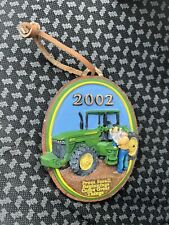 Enesco John Deere tractor ornament Dated 2002, farmer, retired picture