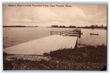 c1910's Nesler's Boat Landing Nonantum Point Cape Porpoise Maine ME Postcard picture