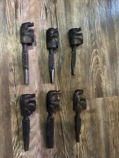 Hand Carved West African Elephant Pipes picture