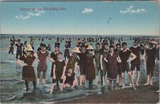 Beach Scene Girls and Boys Put in Bay Ohio Postcard picture