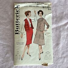 Butterick 9106 Size 20 Vintage Sewing Pattern 1950’s Coordinates Skirt Vest picture