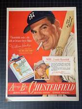 Vintage 1948 Chesterfield Cigarettes Print Ad - William Bendix picture