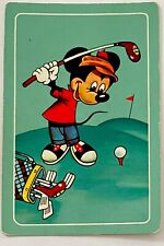 WD36 Swap Playing Cards 1  Japanese Nintendo Disney Mickey Mouse Golf 60’s picture
