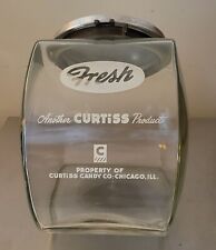 Country Store 1940s Fresh Another Curtis Product Candy Jar Tin Lid 9.5