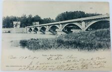 Vintage Vichy France RPPC Bridge over Allier River 1901 Postcard picture