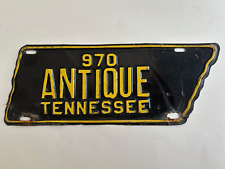 1955 Tennessee License Plate ANTIQUE First Issue State Shaped ALL ORIGINAL picture
