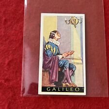 1936 Godfrey Phillips “Famous Minors” GALILEO Tobacco Card #47 EX-NM Condition picture