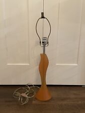 VTG Lucite MCM Art Deco Table Lamp Orange 14” picture
