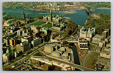 Vintage Canada Postcard National Arts Centre Along Rideau Canal Ottawa Ontario picture